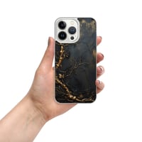 Image 20 of Gold and Black Tattered Texture Gnarled Roots Goth Inspired Clear Case for iPhone®