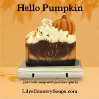 Image 1 of Hello Pumpkin Goat Milk Soap