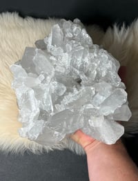 Image 1 of Grey Phantom Quartz Points Cluster #2244