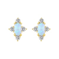 Image 1 of S925 OPAL STUDS