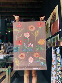 Image 3 of 'Zinny' Linen Wall Hanging