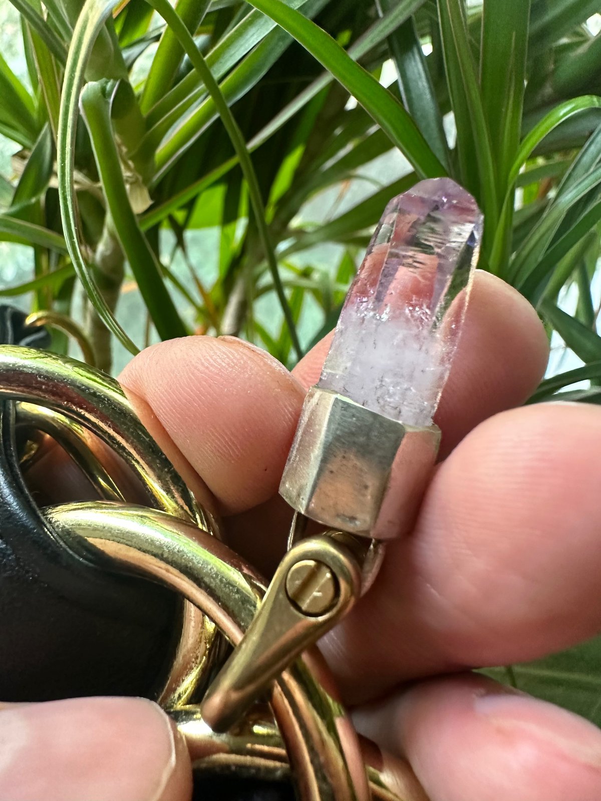 veracruz Amethyst and chain Infinity necklace