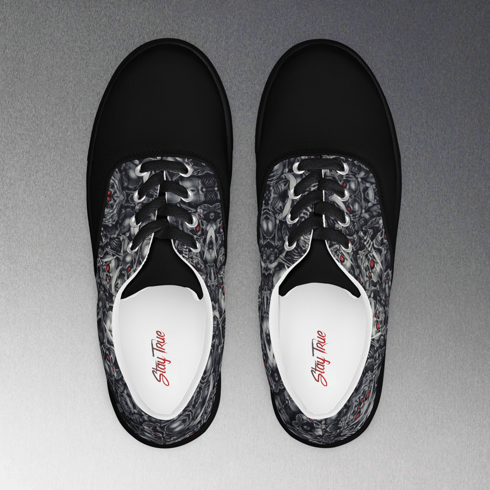 Image of Men's Lace-Up Canvas Shoes