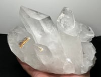 Image 12 of Clear Quartz Points Cluster With Chlorite Inclusions Statement Piece #2543
