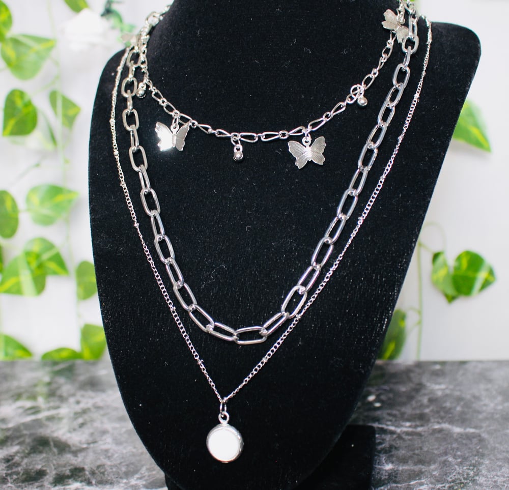 Image of Butterfly Layered Necklace