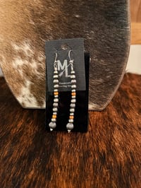 Image 1 of Fluted & Orange Spiny Dangles