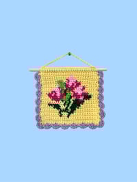 Crochet Tapestry - Little Bouquet