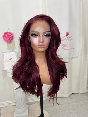 Image of Burgundy free part luxury (ready to ship) 