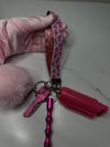 Pink Cow Safety Keychain