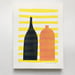 Image of Two Bottles handmade print