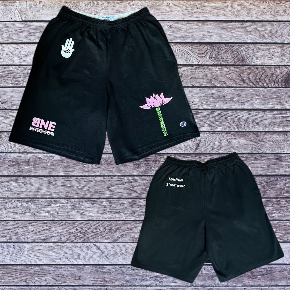 BNE Lotus Flower Shorts (black)