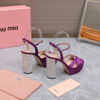 Image 7 of Miúmiu Crystal Block Heels