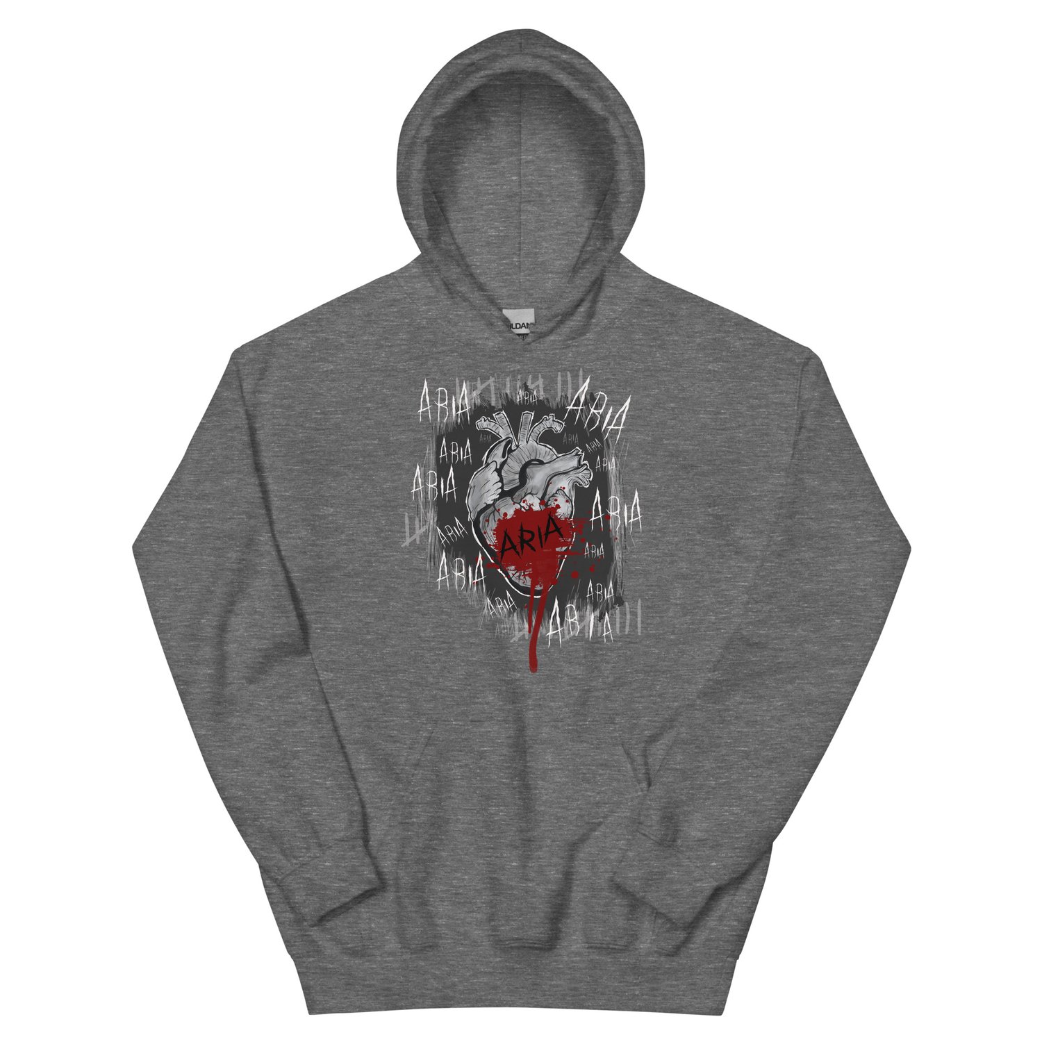 Image of Officially licensed Leigh Rivers Psychotic obsession Aria heart Unisex Hoodie