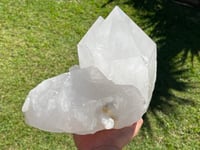 Image 8 of Large Clear Quartz Self Healed Points Cluster  Statement Piece #2063
