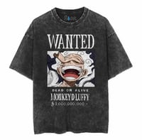 Image 1 of Gear 5 Luffy One Piece oversized washed tshirt 