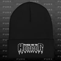 I'm Here For The Horror Logo Cuffed Beanie