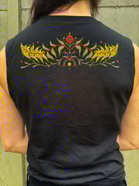 Image 5 of “AUTUMN VERSION” Wolves & Wildflowers Muscle Tank | Front + Back print!