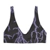 Lightning bolt padded bikini top