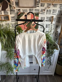 Image 1 of High low printed jacket 