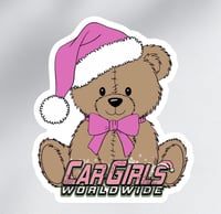 Image 2 of Santa Bear Badge Pink