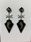 Moon goddess jawbone earrings 