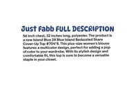 Image 2 of New 3X Blue Island Bedazzled Sheer Cover up top #704*8