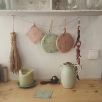 Image 3 of cocon flower coaster & potholder