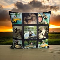 Image 1 of Custom Collage Photo Cushion 