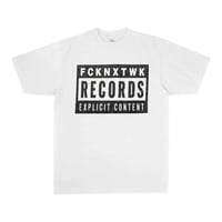 Fcknxtwk Records white tee