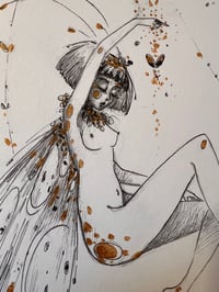 Image 3 of Leamhan - the witch of Moths - inktober 3