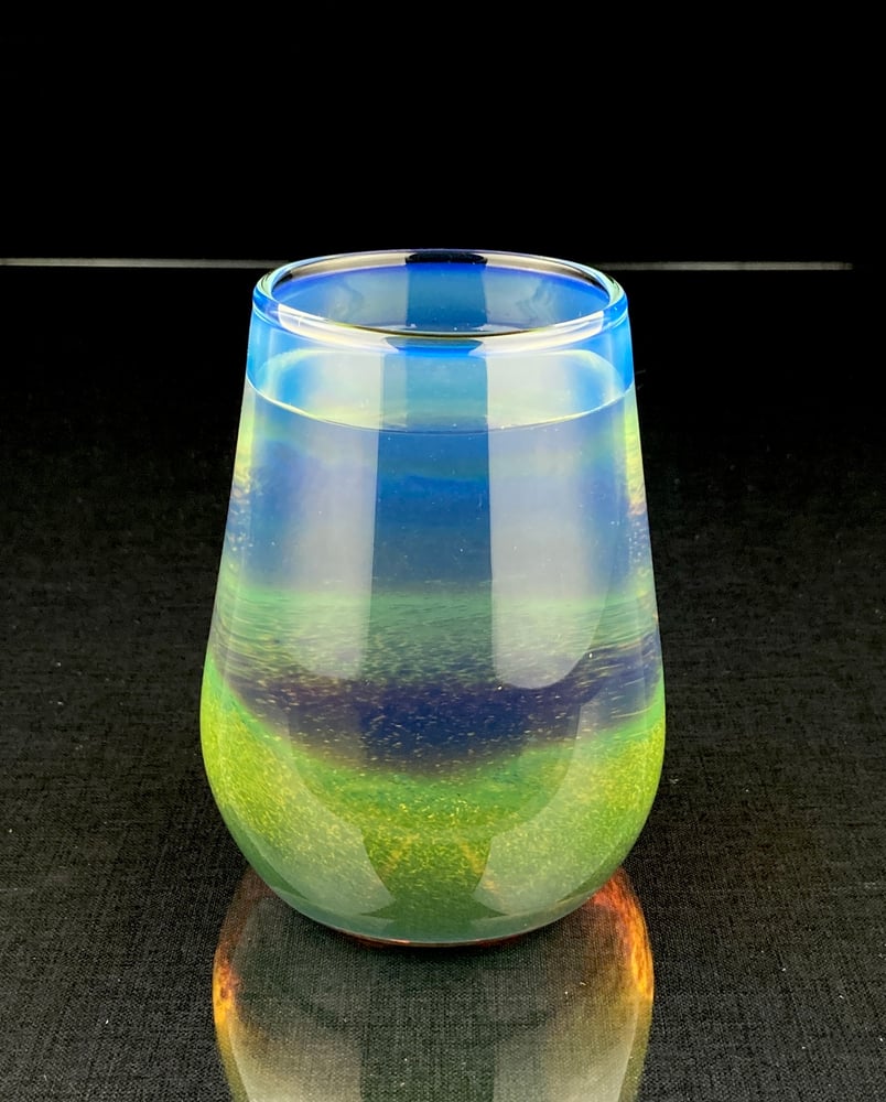 Image of Frit Tumbler - Amazon Lagoon no.1 
