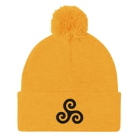 Gillyweeds Logo Pom-Pom Beanie (Gold)