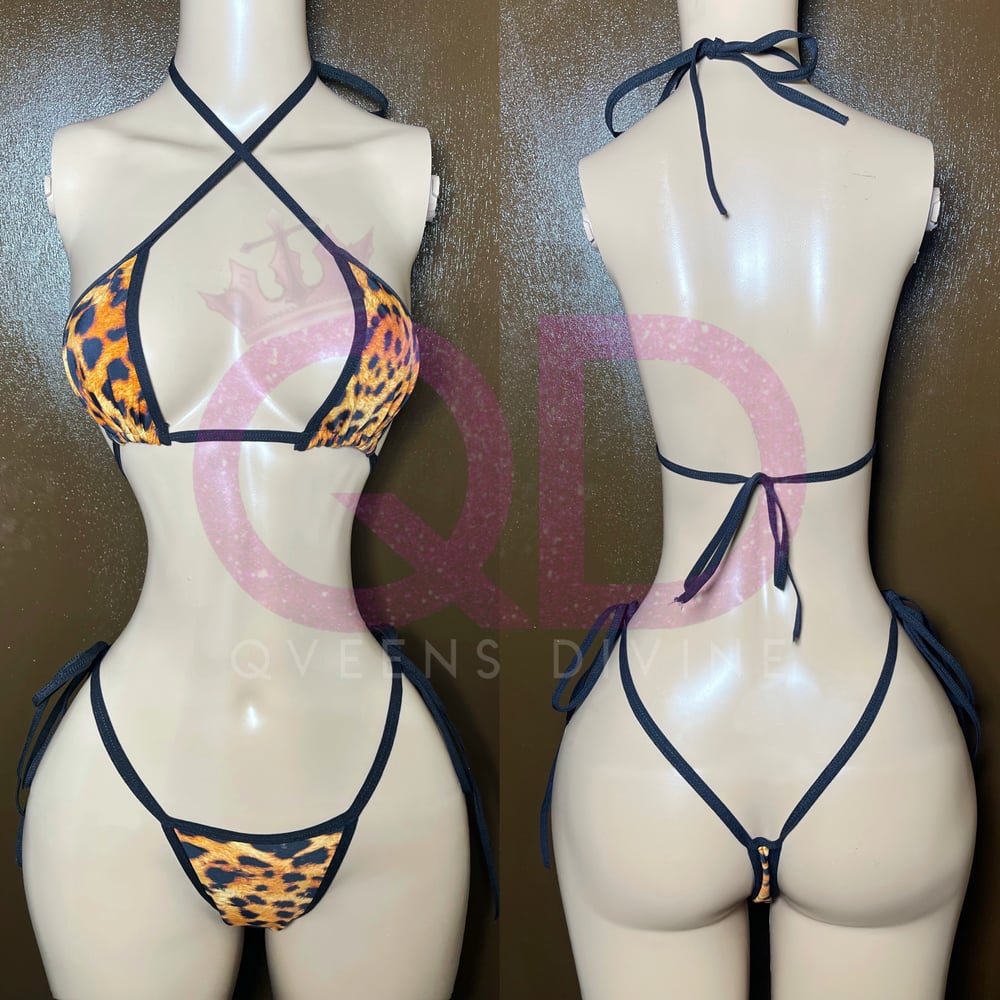 Image of Cheetah String Bikini 