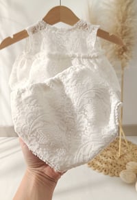 Image 3 of Photo prop - Newborn girls photography set - Arlene - off white