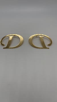 Image 3 of Custom Initial Earrings 