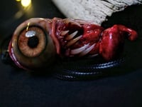 Image 2 of Twisted tongue pendant, Orange Glow, ooak