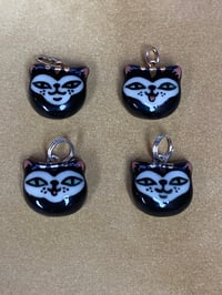 Image 3 of Lil Lucky Black Cat charms - gold and platinum options