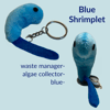 Blue Shrimplet keychain 