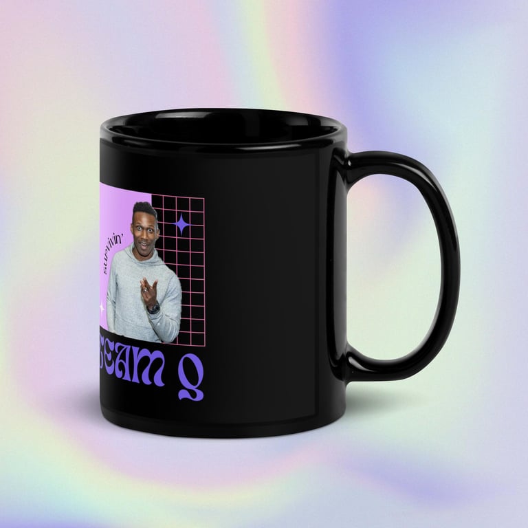 Team Q Black Glossy Mug