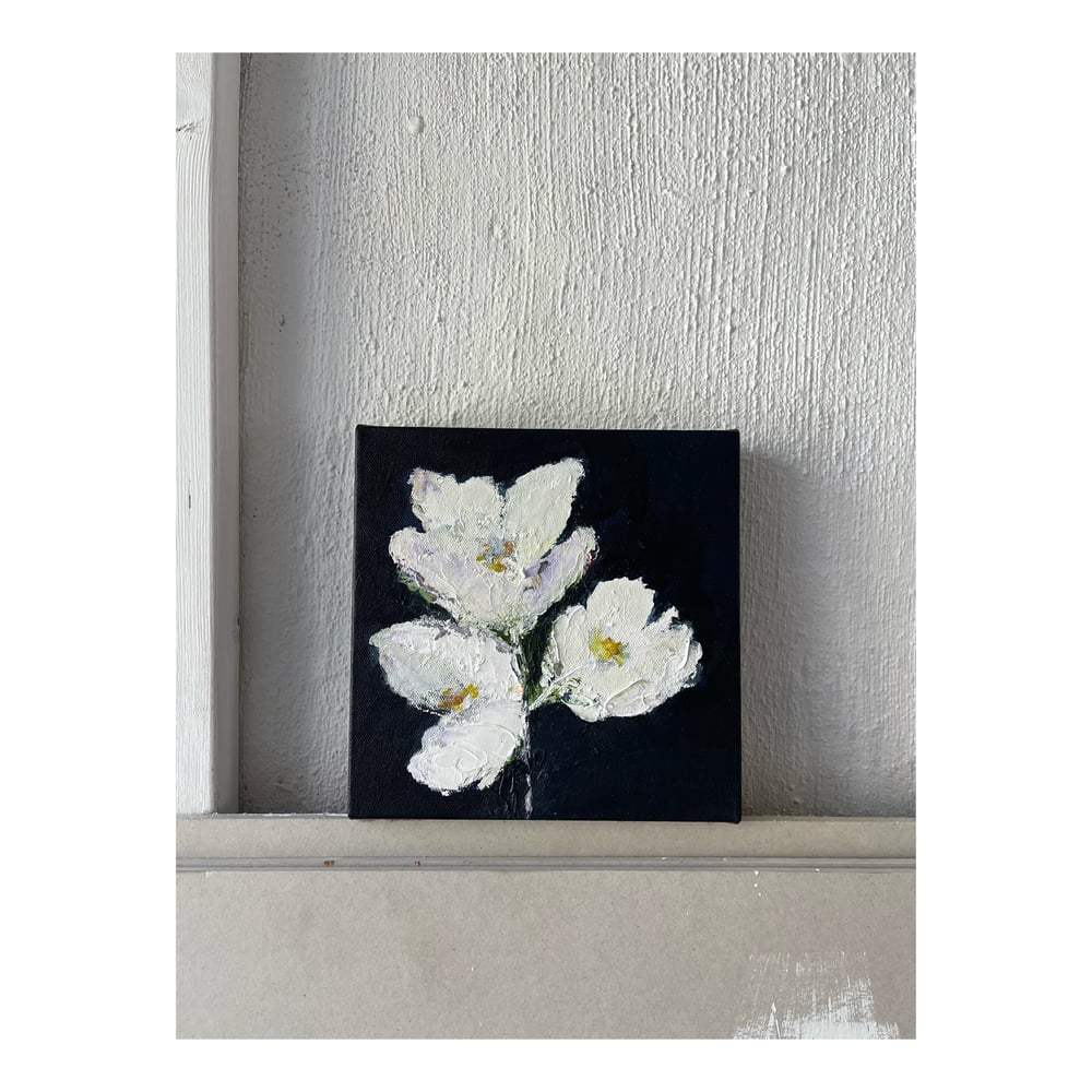 Image of ‘White Flower’ Acrylic on canvas