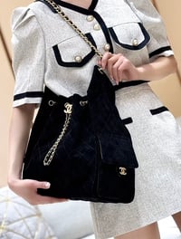 Image 3 of CC Suede Drawstring Hobo