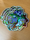 MEGA YOSHI holographic stickers
