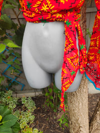 Image 11 of Embroidered Stevie -Pillar box Red