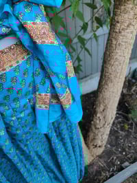 Image 9 of Milan hareem trousers with matching head scarf - turquoise upto 14 uk 