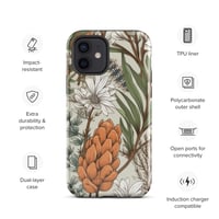 Image 10 of Art Nouveau Inspired Light and Airy Boho Floral Sketch Tough Case for iPhone®