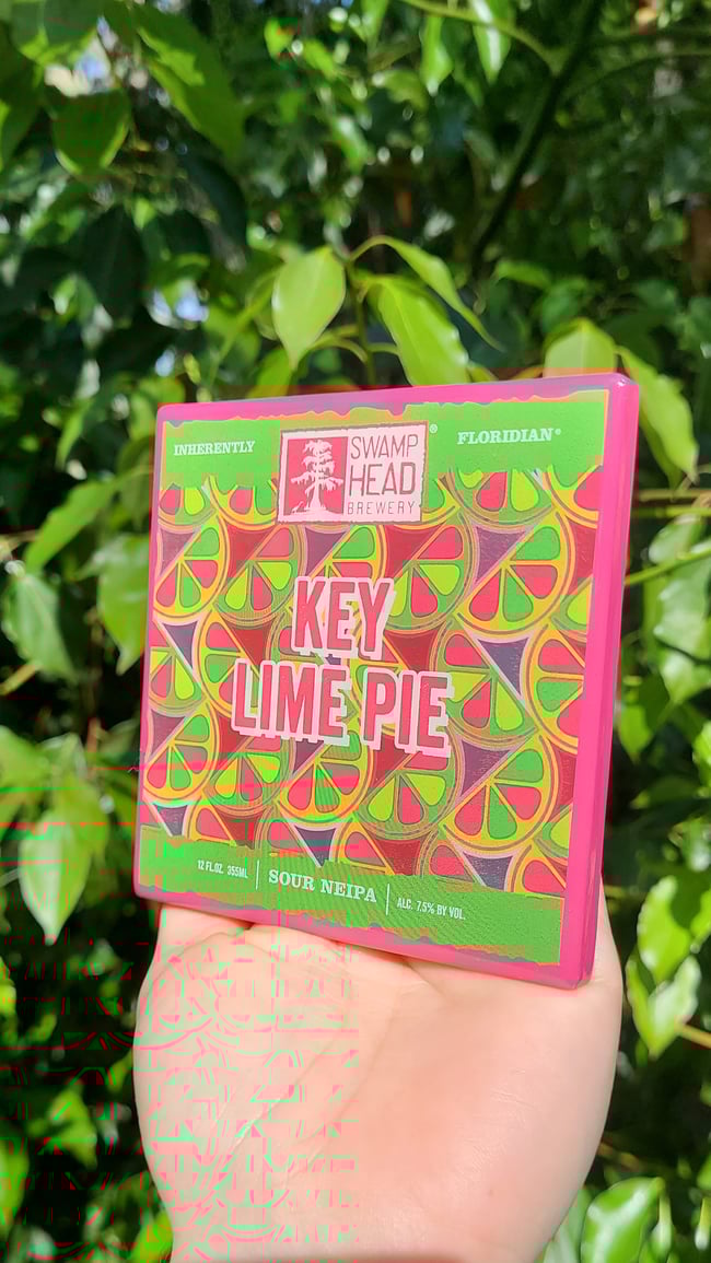 Swamphead Brewing "Key Lime Pie" Craft Coaster 