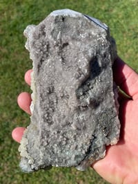 Image 14 of Green Fluorite On Druzy Quartz With UV Dog Tooth Calcite #1965