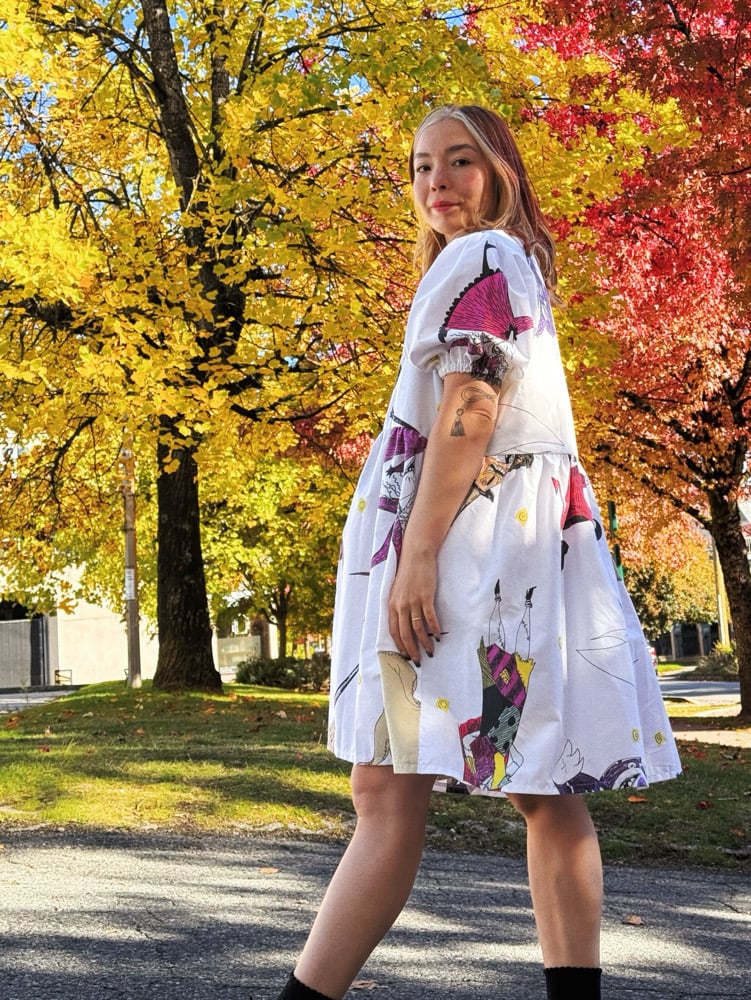 Image of Puff Sleeve Dress — Halloween 