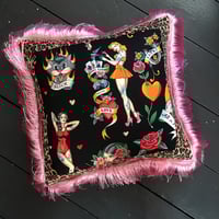 Image 10 of Leopard Pinup Girl Cushion Cover