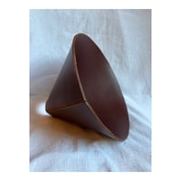 Image 1 of Leather Lampshade in Bordeaux veg tan 